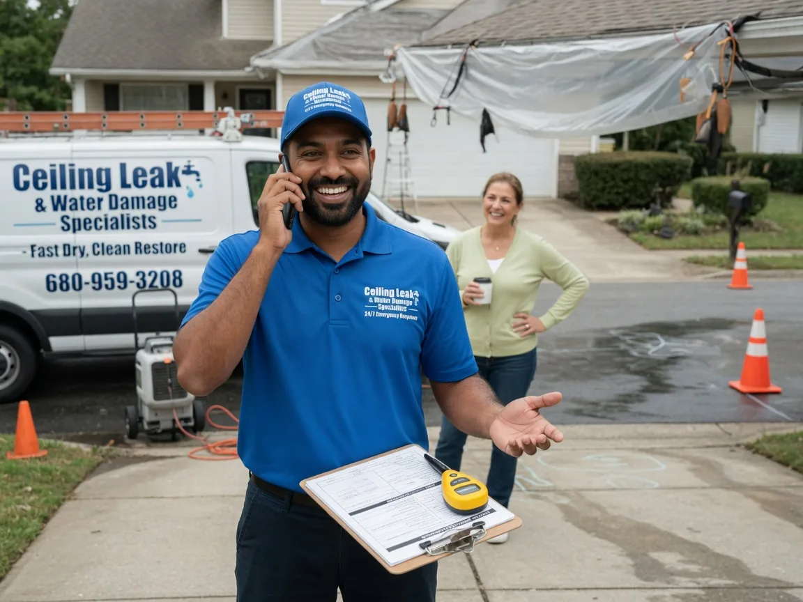 Ceiling Leak Cleanup Liverpool, TX FAQs
